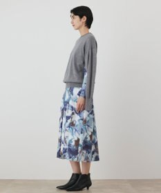 GRACE CONTINENTAL ウールスリットニットトップ