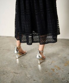 GRACE CONTINENTAL メッシュレースワンピース