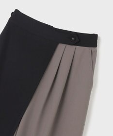 GRACE CONTINENTAL レイヤードタックワイドパンツ