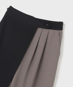 GRACE CONTINENTAL レイヤードタックワイドパンツ