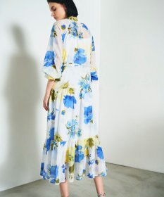 GRACE CONTINENTAL ビッグボタニカルシャツワンピース