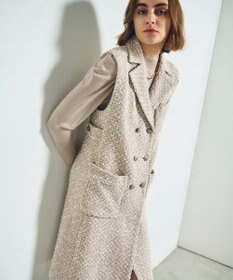 GRACE CONTINENTAL ツイードジレワンピース