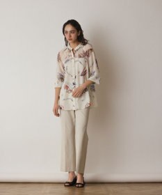 GRACE CONTINENTAL スーヴェニールプリントブラウス