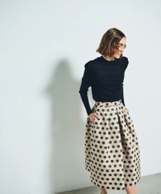 GRACE CONTINENTAL タックスリーブニットトップ