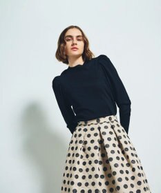 GRACE CONTINENTAL タックスリーブニットトップ