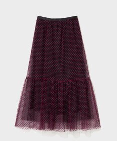 GRACE CONTINENTAL フロッキーチュールスカート