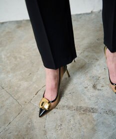 GRACE CONTINENTAL ダブルクロススリムパンツ