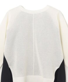 GRACE CONTINENTAL バイカラークルーニットトップ