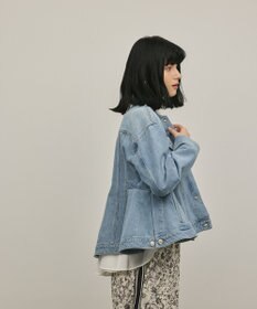 GRACE CONTINENTAL ペプラムデニムジャケット