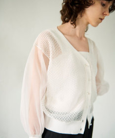 GRACE CONTINENTAL シアードルマンニットカーディガン