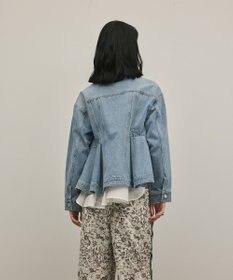 GRACE CONTINENTAL ペプラムデニムジャケット