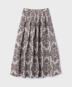GRACE CONTINENTAL ダマスクジャガードタックスカート
