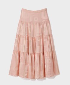 GRACE CONTINENTAL ラメジャガードサテンスカート