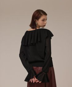 GRACE CONTINENTAL フリルニットカーディガン