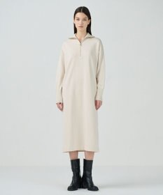 GRACE CONTINENTAL ストレートニットワンピース ベージュ