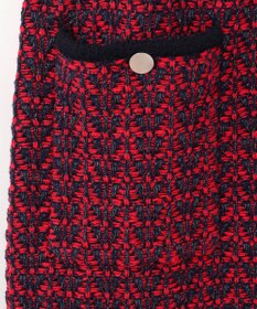 GRACE CONTINENTAL バイカラージャガードニットワンピース