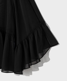 GRACE CONTINENTAL シフォンフリルポンチョ