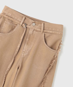 GRACE CONTINENTAL フリンジバギーパンツ