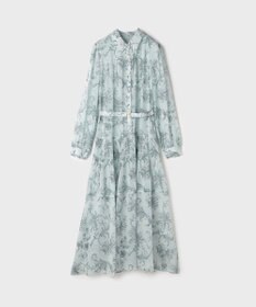 GRACE CONTINENTAL フラワープリントプリーツワンピース