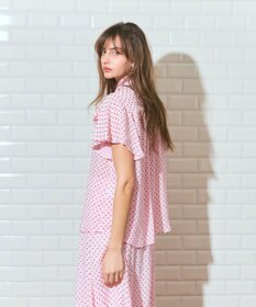 GRACE CONTINENTAL ドットジャガードボウタイブラウス