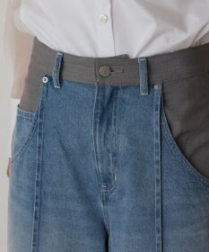 GRACE CONTINENTAL コンビデニムワイドパンツ
