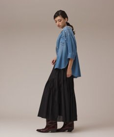 GRACE CONTINENTAL デニムハーフスリーブシャツ
