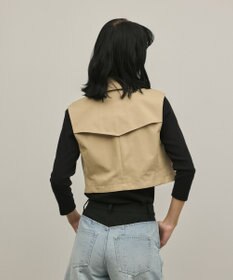 GRACE CONTINENTAL ペプラムトレンチベスト