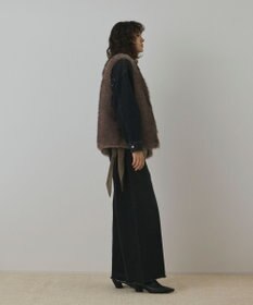 GRACE CONTINENTAL フェイクフォックスファ－ベスト