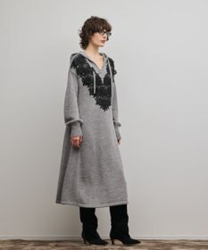 GRACE CONTINENTAL ケミカルレースニットワンピース