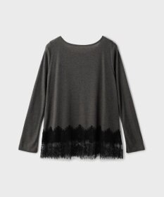 GRACE CONTINENTAL レースヘムテレコカットトップ