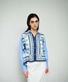 GRACE CONTINENTAL マリンスカーフコンビシャツ