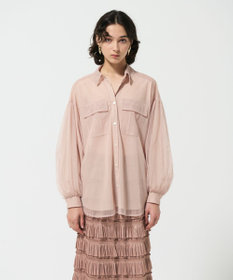 GRACE CONTINENTAL チュールレイヤードシャツ