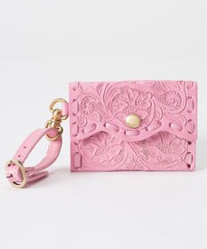 GRACE CONTINENTAL MSフラップカードホルダー ピンク