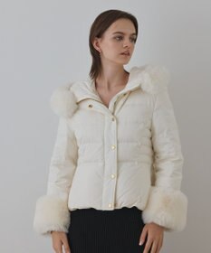 GRACE CONTINENTAL エコファーショートダウンジャケット