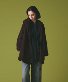 GRACE CONTINENTAL ストールアルパカカーディガン