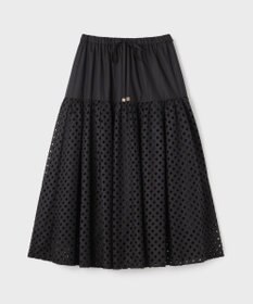 GRACE CONTINENTAL メッシュカットワークスカート