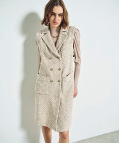 GRACE CONTINENTAL ツイードジレワンピース