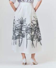 GRACE CONTINENTAL プラージュプリントタックスカート