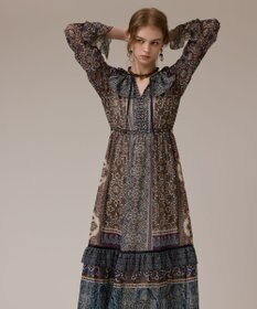 GRACE CONTINENTAL ペイズリープリントドレス