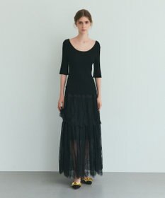 GRACE CONTINENTAL リブニットトップ