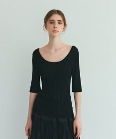 GRACE CONTINENTAL リブニットトップ