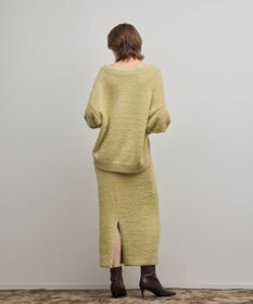 GRACE CONTINENTAL ラメフェザーニットスカート