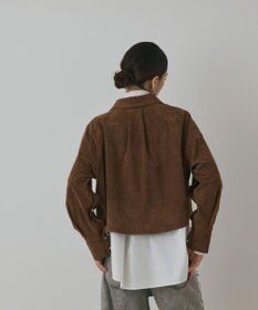 GRACE CONTINENTAL フェイクスウェードブラウス