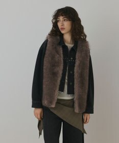 GRACE CONTINENTAL フリンジスタッズデニムジャケット