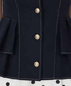 GRACE CONTINENTAL シャンブレーフリルベスト