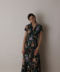 GRACE CONTINENTAL アンティークフラワープリントワンピース