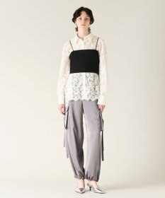 GRACE CONTINENTAL ニットライクレースビスチェ