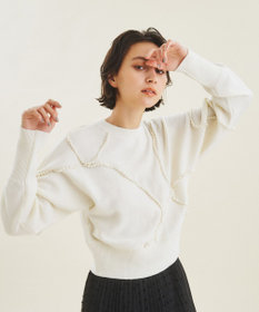 【超美品】グレースコンチネンタル　定価29700円　スタービジューパールニット 超美品】グレースコンチネンタル 定価29700円 スタービジュー