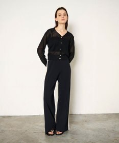 GRACE CONTINENTAL ラインVネックニットカーディガン