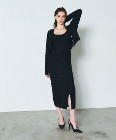 GRACE CONTINENTAL ラメツイードニットカーディガン